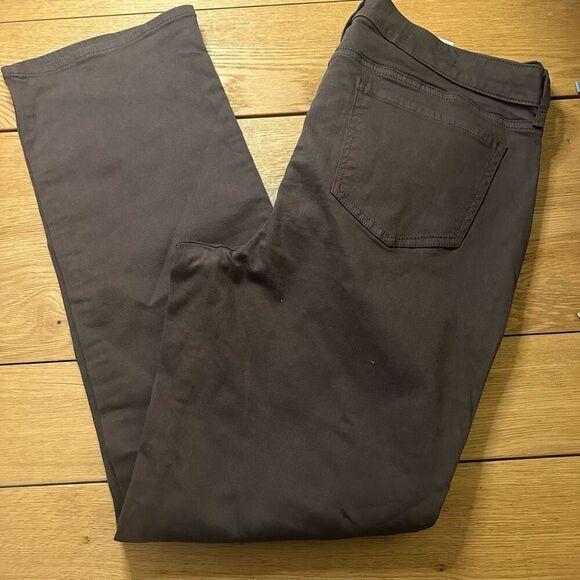 NWT Nydj brown Marilyn straight jeans pants 14 - Picture 8 of 11